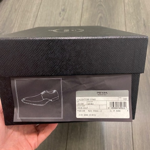 Prada Brown Leather Lace Up Shoes Size 10.5 - Picture 11 of 16